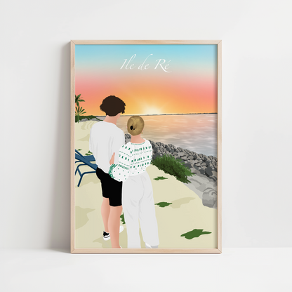 AFFICHE PERSONNALISEE - SILHOUETTE (sans visage)