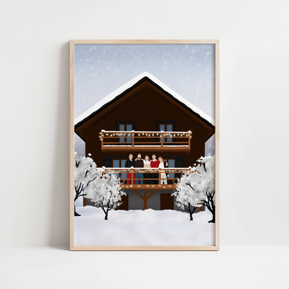 AFFICHE PERSONNALISEE - SILHOUETTE (sans visage)