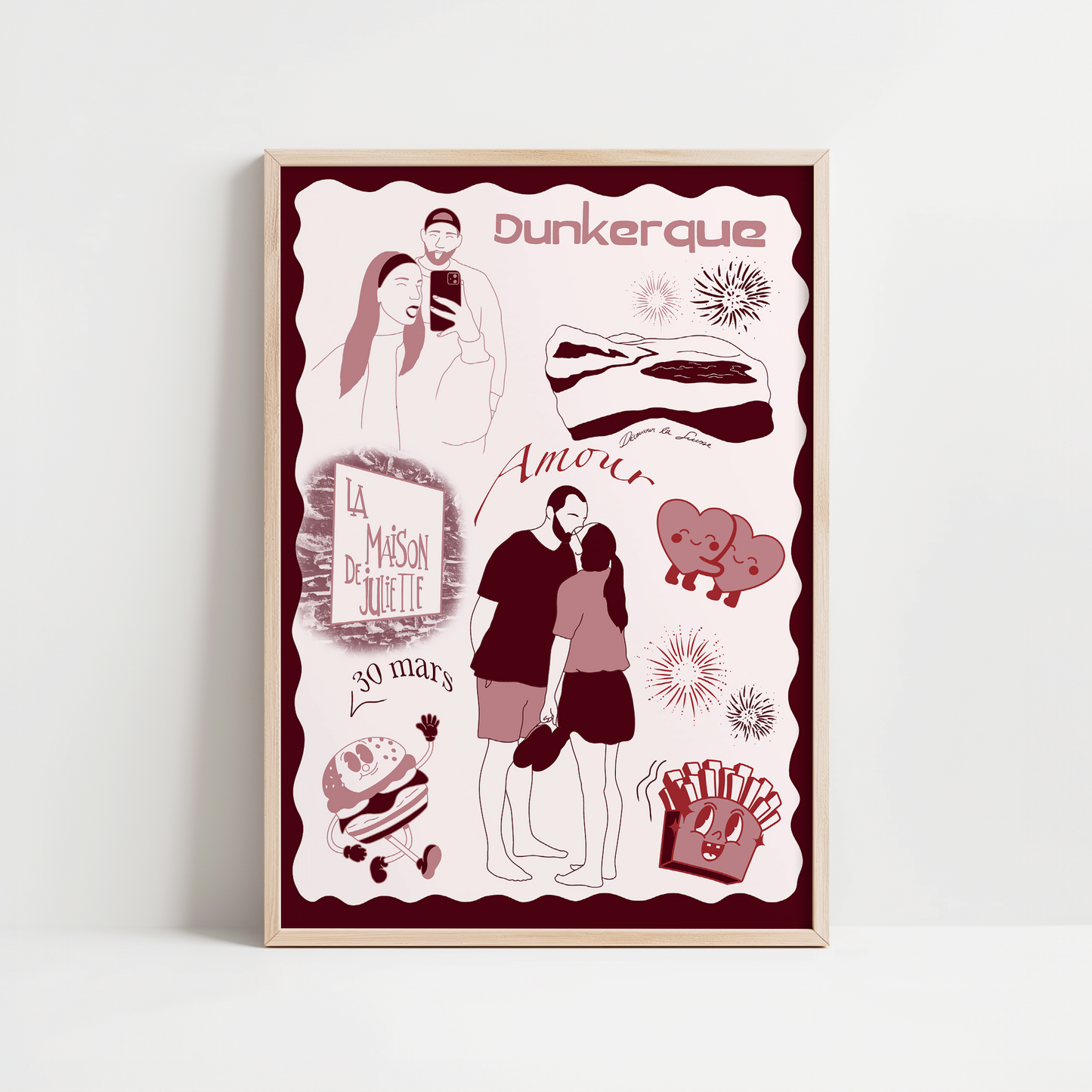 AFFICHE PERSONNALISEE - PATCHWORK SOUVENIRS