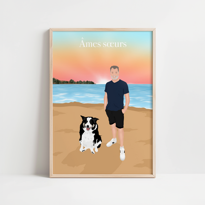 AFFICHE PERSONNALISEE - PORTRAIT (avec visage)