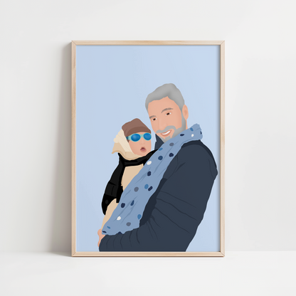 AFFICHE PERSONNALISEE - PORTRAIT (avec visage)