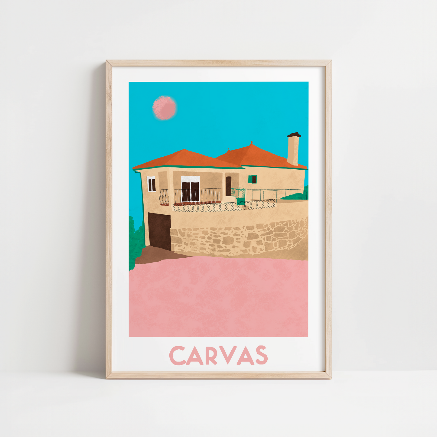 AFFICHE PERSONNALISEE MAISON COLORFUL