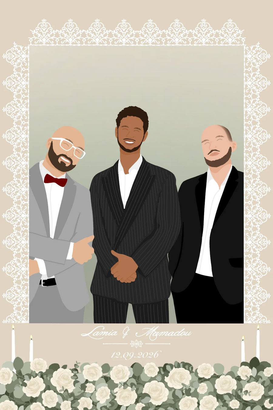 MARIAGE - THEME ELEGANT — exemple 6