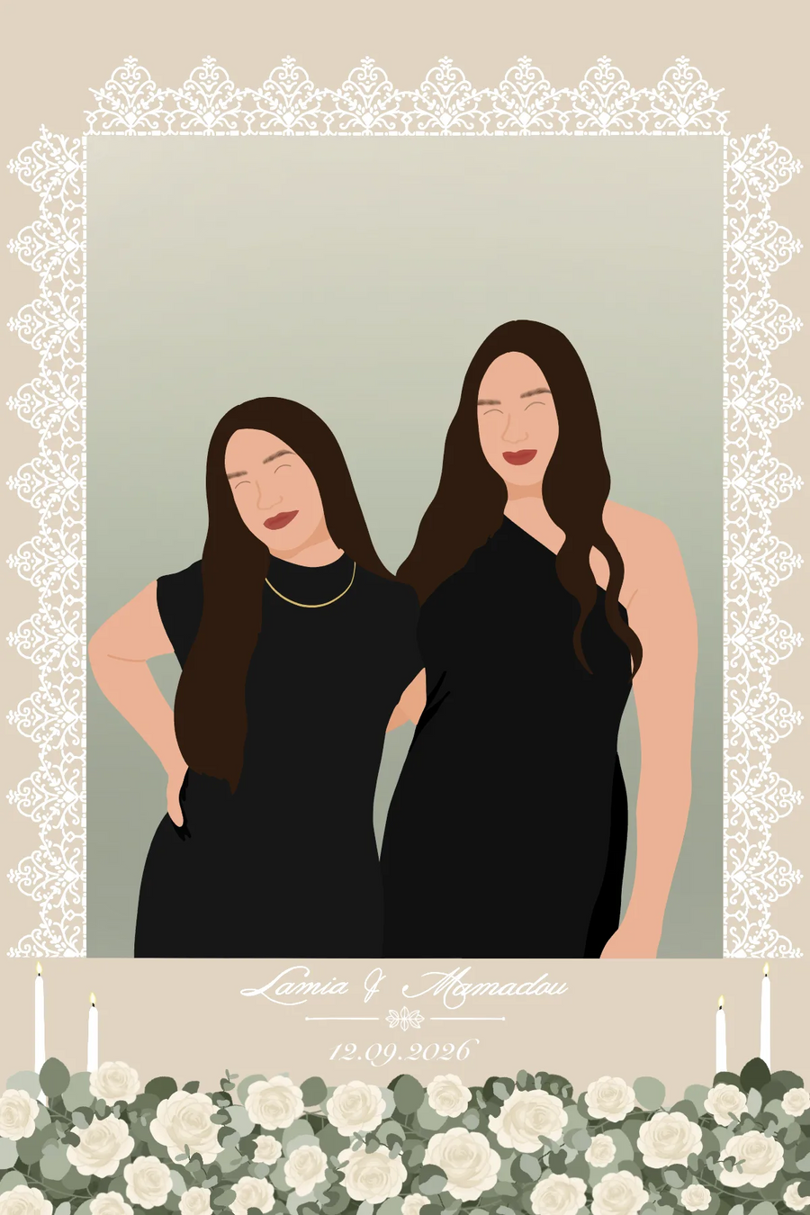 MARIAGE - THEME ELEGANT — exemple 2