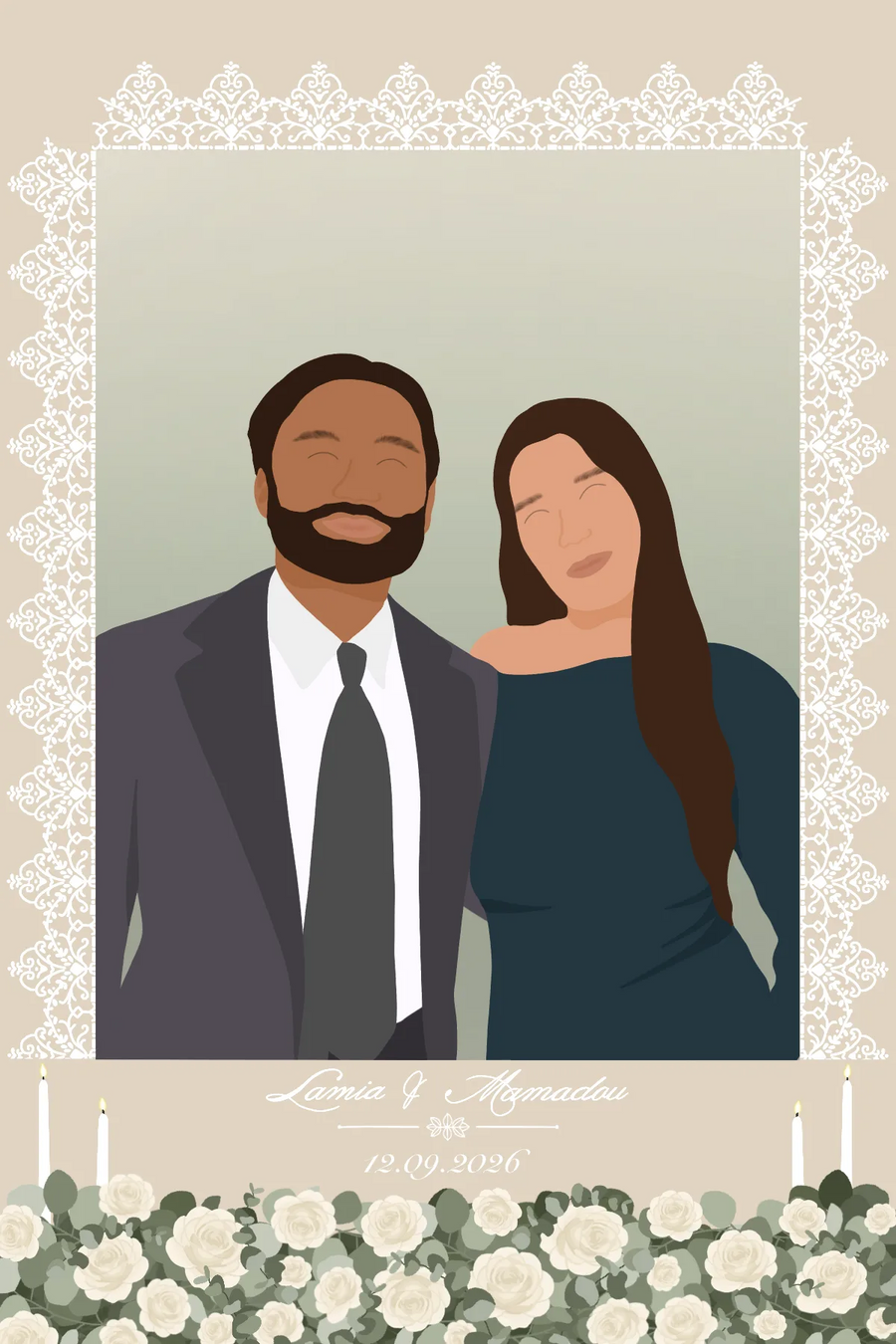 MARIAGE - THEME ELEGANT — exemple 5