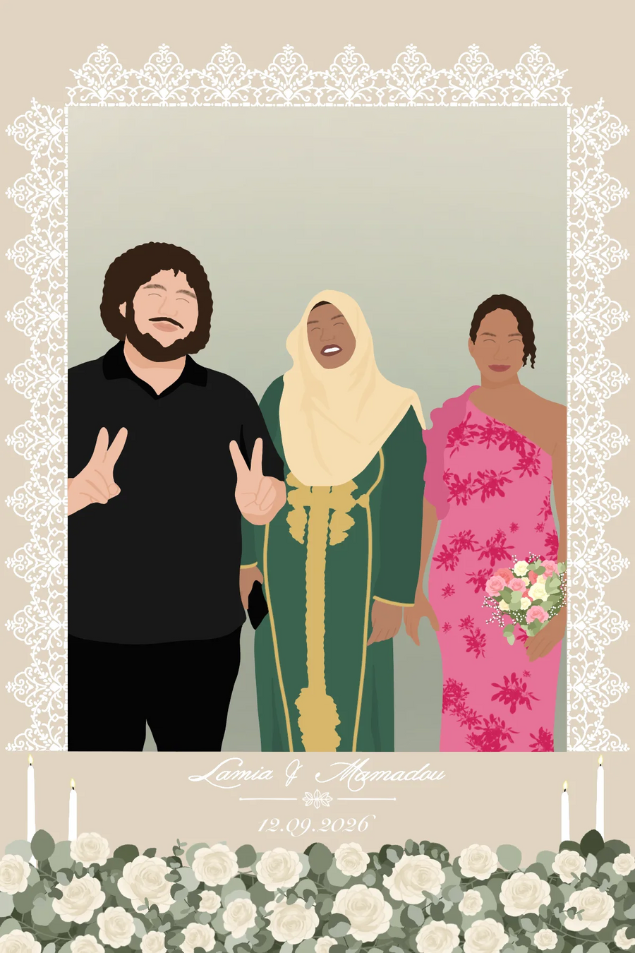 MARIAGE - THEME ELEGANT — exemple 12