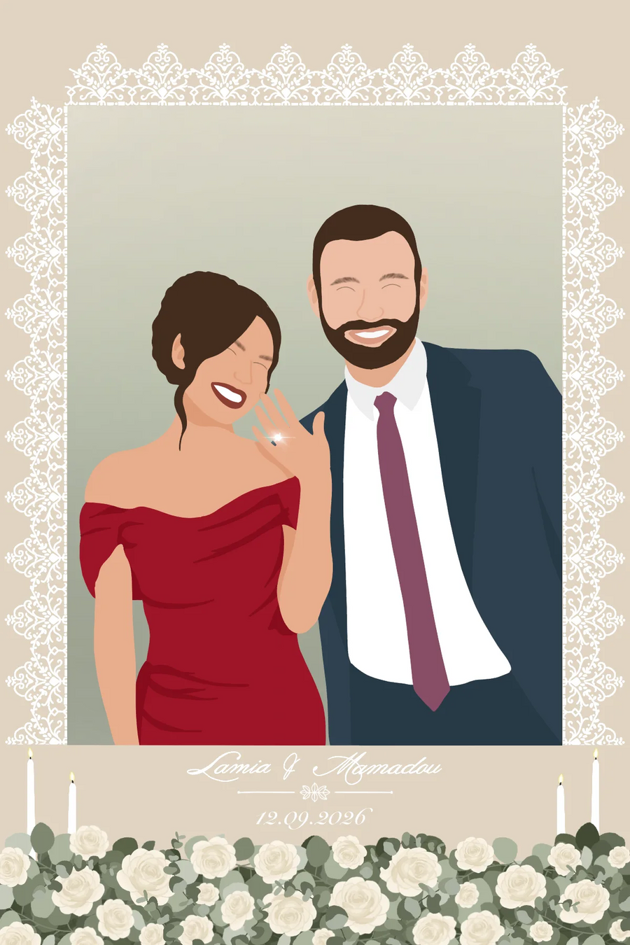 MARIAGE - THEME ELEGANT — exemple 1