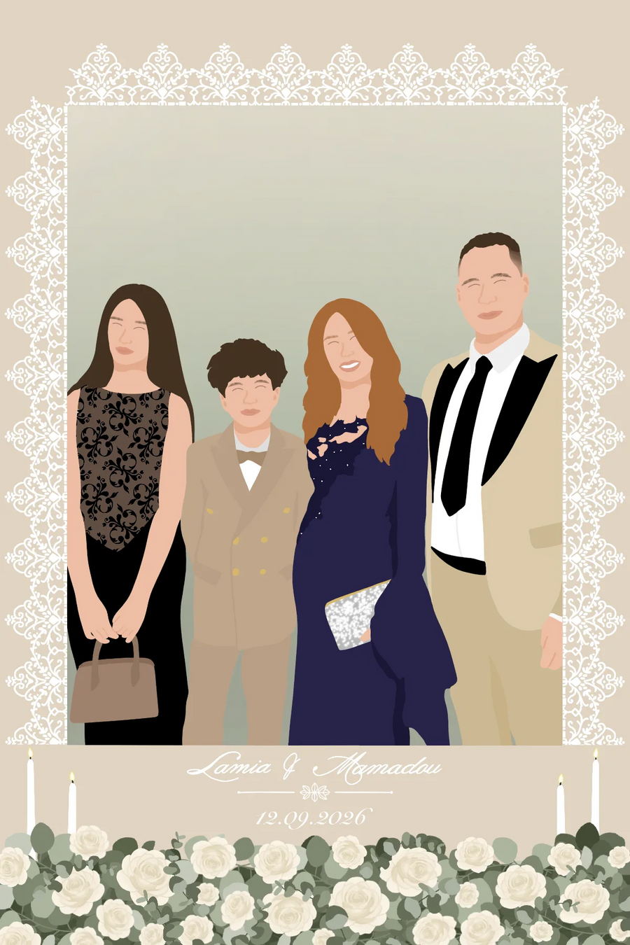 MARIAGE - THEME ELEGANT — exemple 3