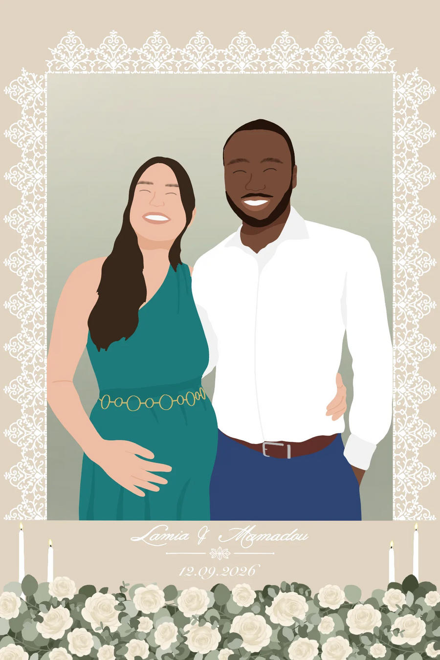 MARIAGE - THEME ELEGANT — exemple 4