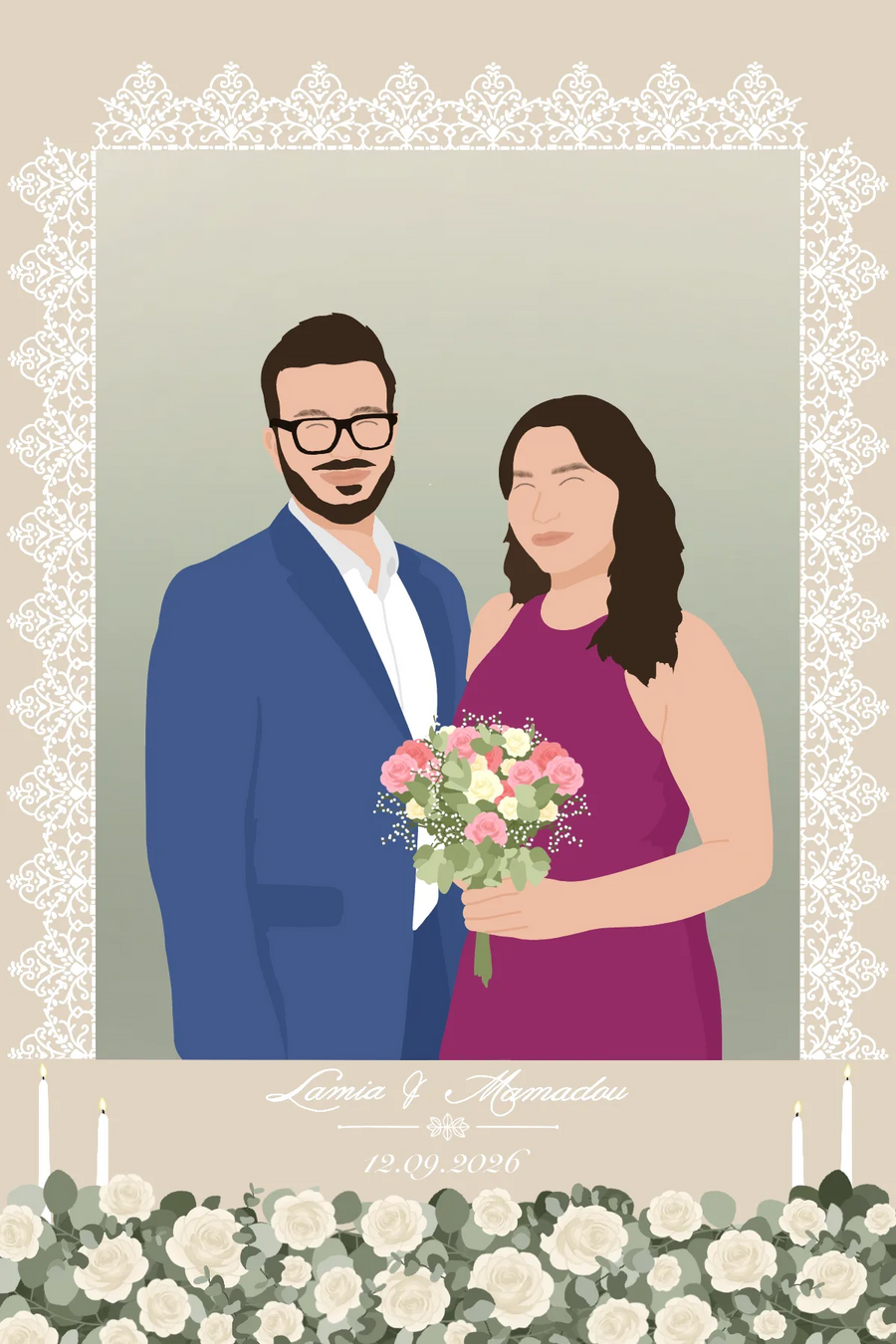 MARIAGE - THEME ELEGANT — exemple 7